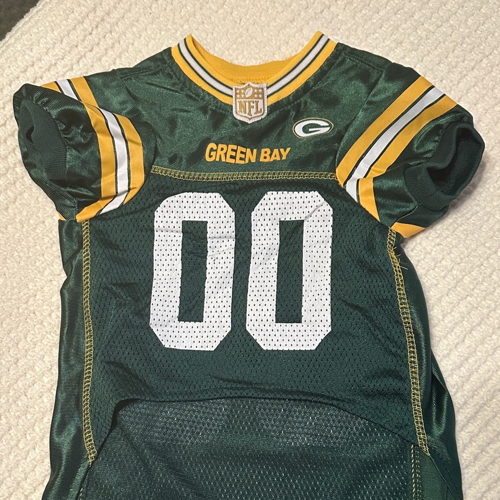 NFL Green Bay Packers Dog Jersey - Green and Yellow
